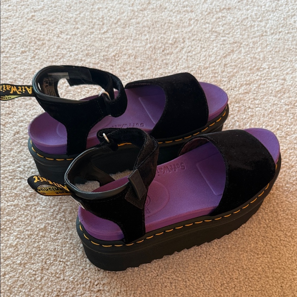 Dr. Martens X Girl Women's Sandals in Black and Purple . W 7.5 / 8
